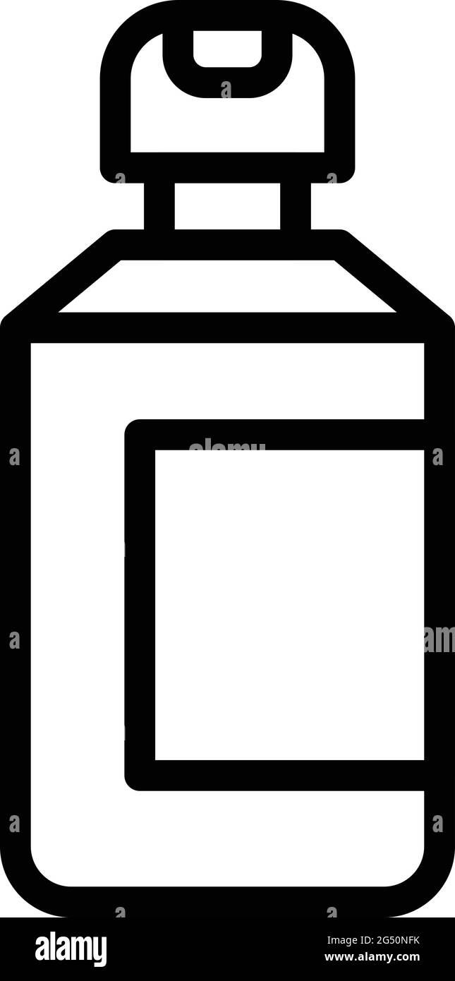 Spray bottle paint icon. Outline Spray bottle paint vector icon for web