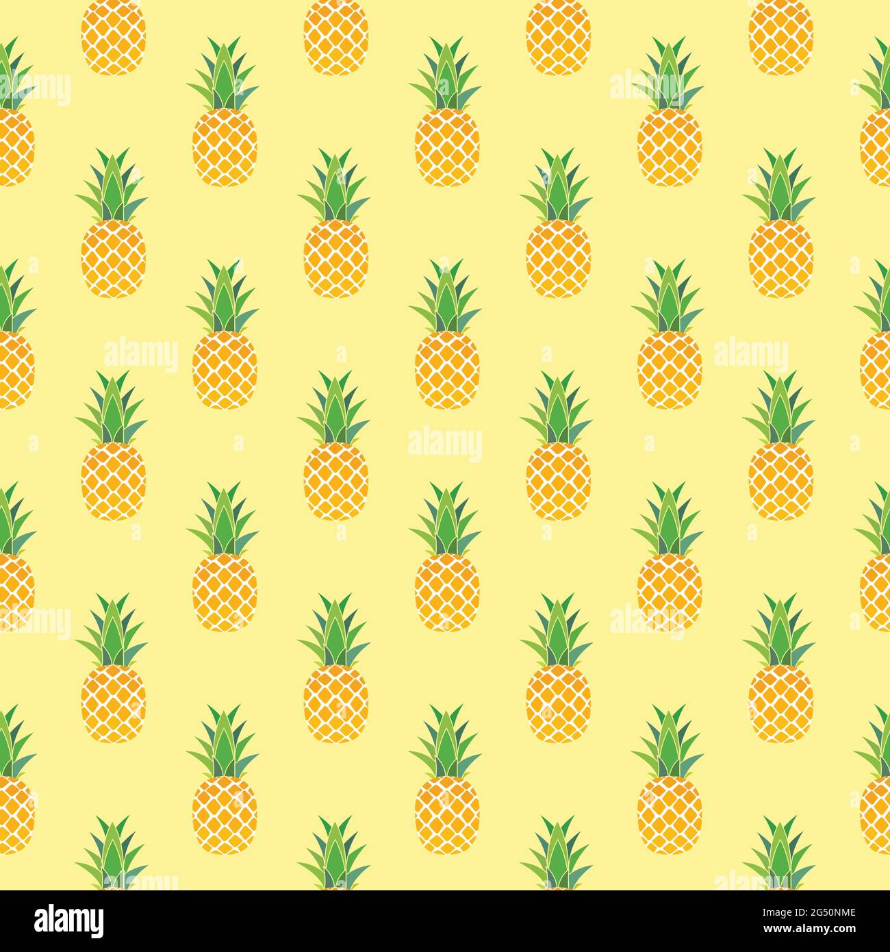 Pineapple Seamless Pattern Background. Vector Illustration. EPS10 Stock ...