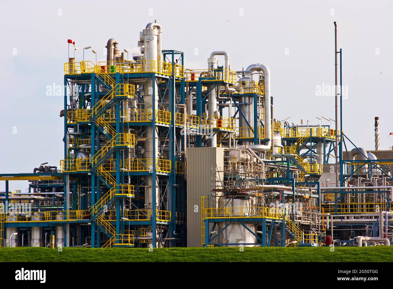 oil refinery in Delfzijl, Netherlands Stock Photo