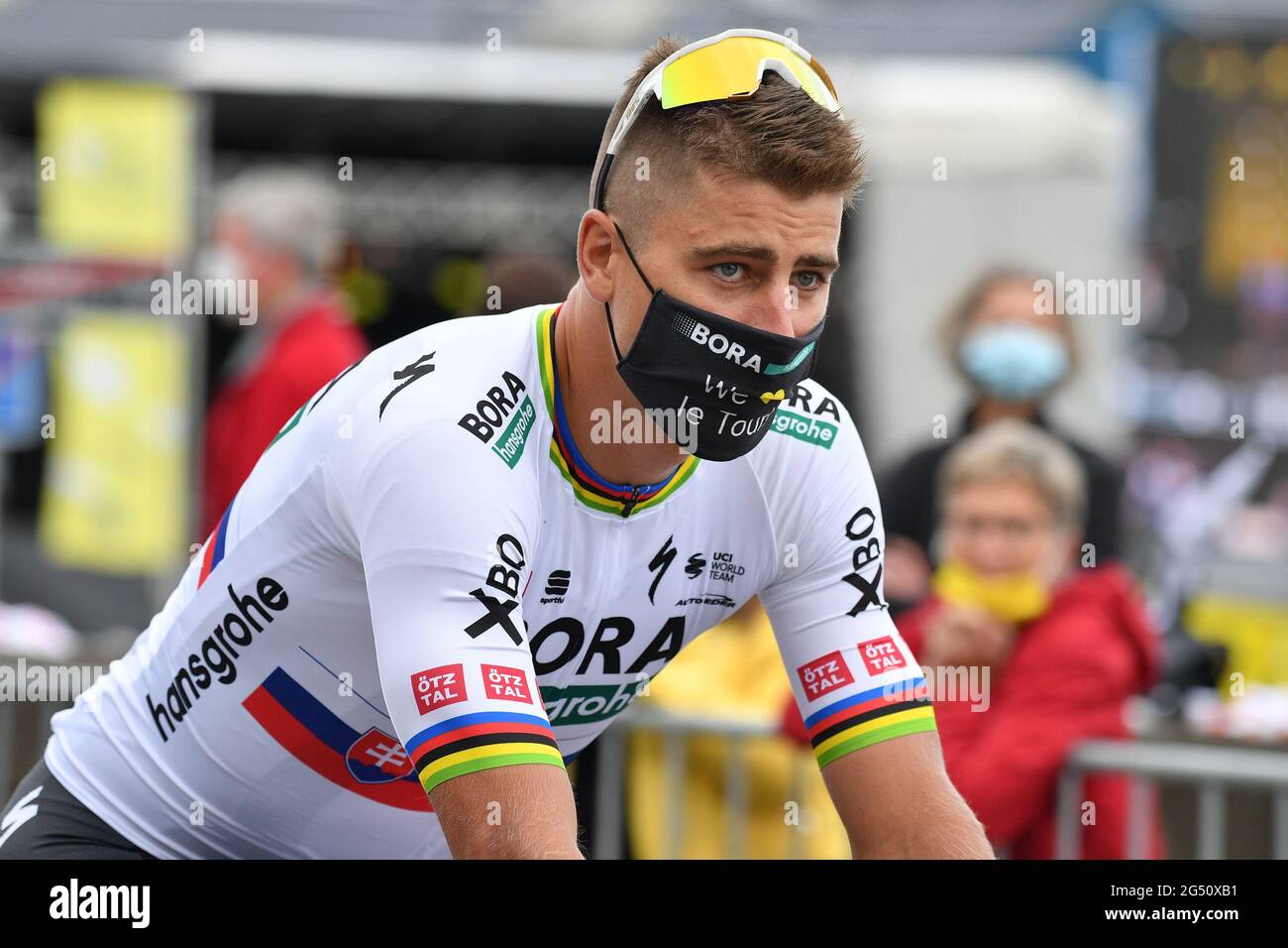 Slovakian Peter Sagan of Bora-Hansgrohe pictured at the presentation of the  teams participating in the 108th edition of the Tour de France cycling rac  Stock Photo - Alamy