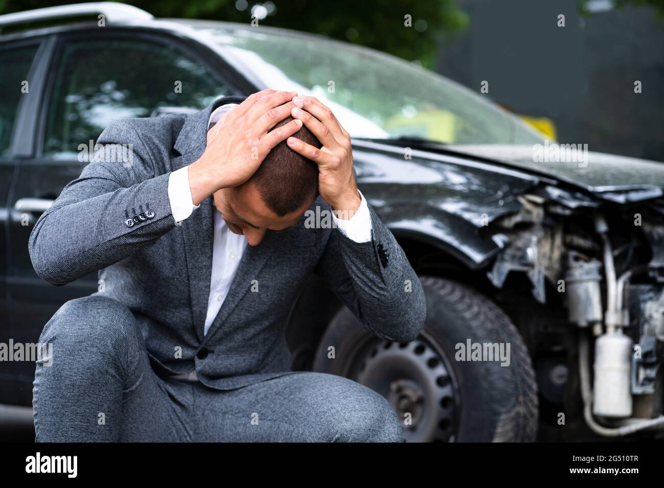 Car Injury Whiplash. Pain After Auto Accident Stock Photo Alamy