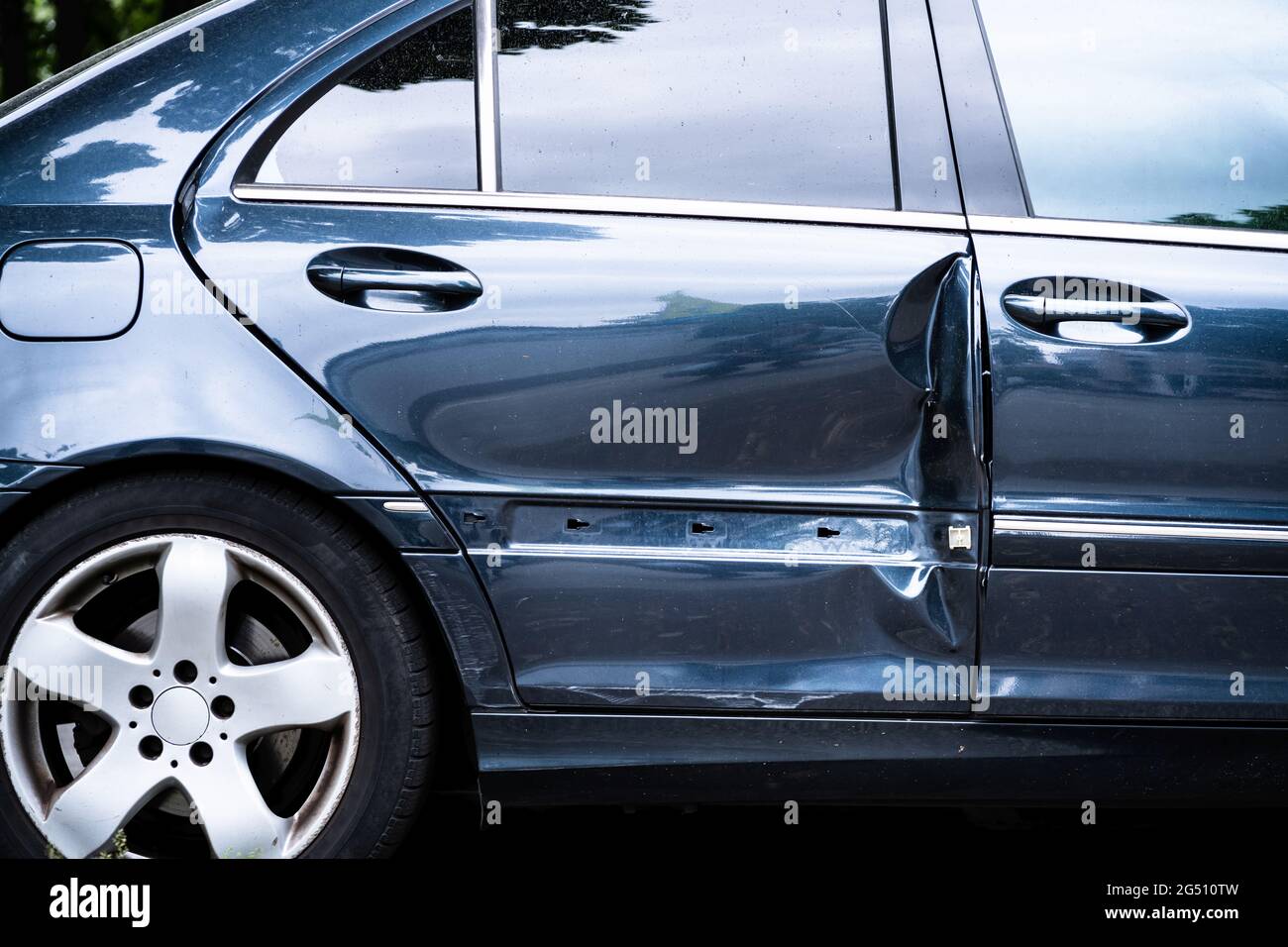 Car Breakdown And Repair Insurance. Broken Vehicle After Accident And