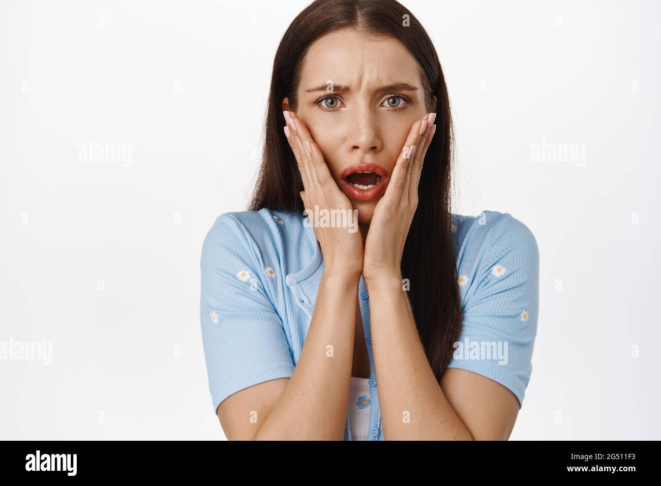 Startled Woman High Resolution Stock Photography and Images Alamy