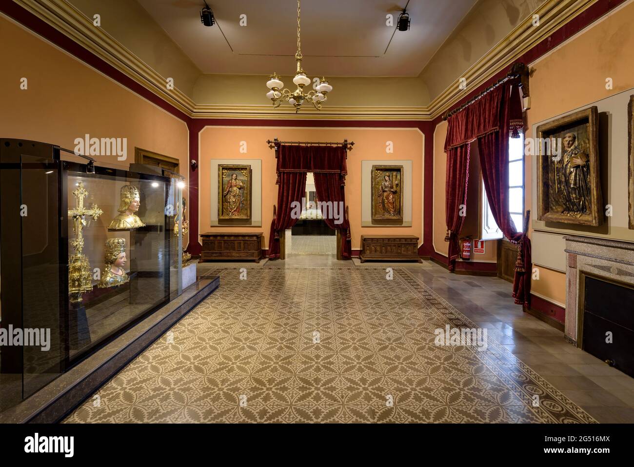 Solsona Museum. Space dedicated to the Modern and Contemporary Age in the Episcopal Palace (Solsona, Lleida, Catalonia, Spain) Stock Photo