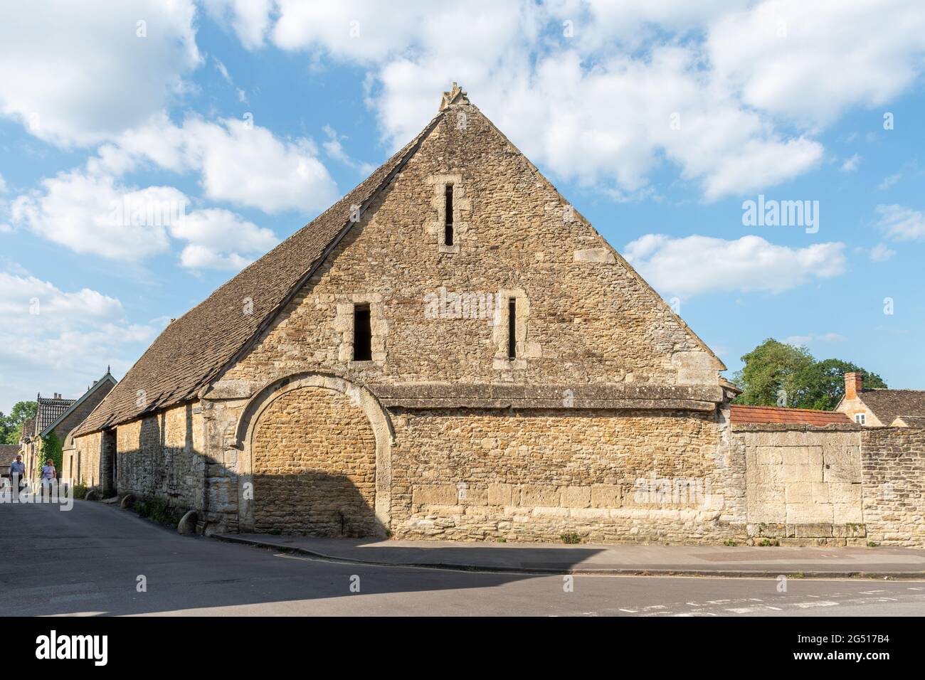The 14th century Tithe Barn in Lacock, a charming historic village in
