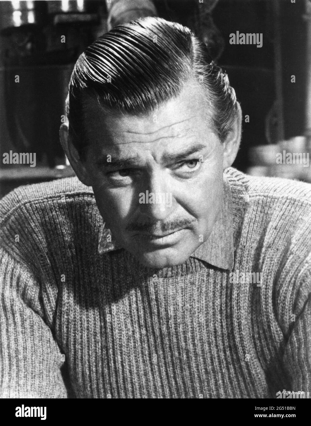 CLARK GABLE candid portrait in NEVER LET ME GO 1953 director DELMER DAVES from novel Come The Dawn by Paul Winterton producer Clarence Brown Metro Goldwyn Mayer Stock Photo
