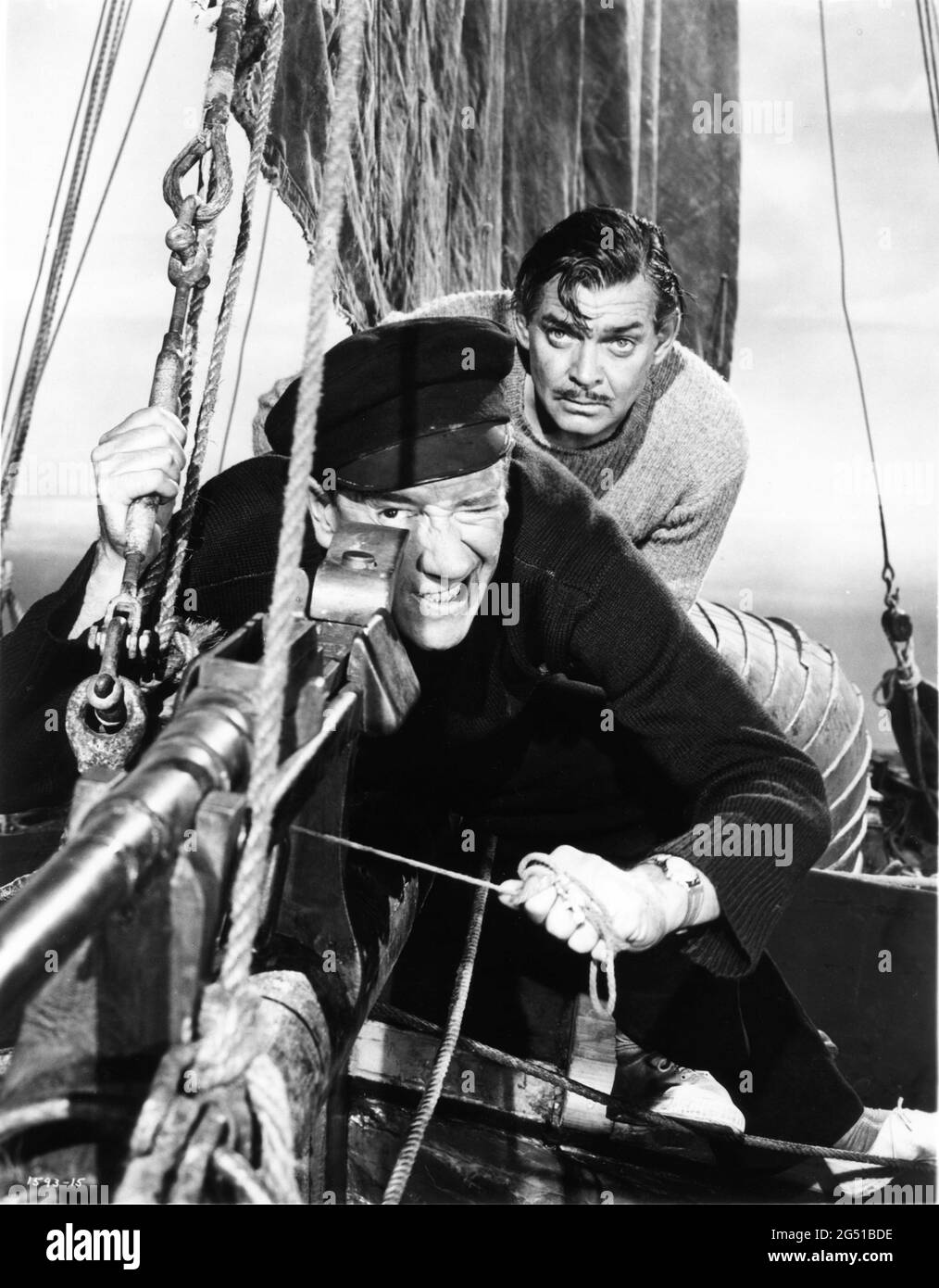 RICHARD HAYDEN and CLARK GABLE in NEVER LET ME GO 1953 director DELMER DAVES from novel Come The Dawn by Paul Winterton producer Clarence Brown Metro Goldwyn Mayer Stock Photo