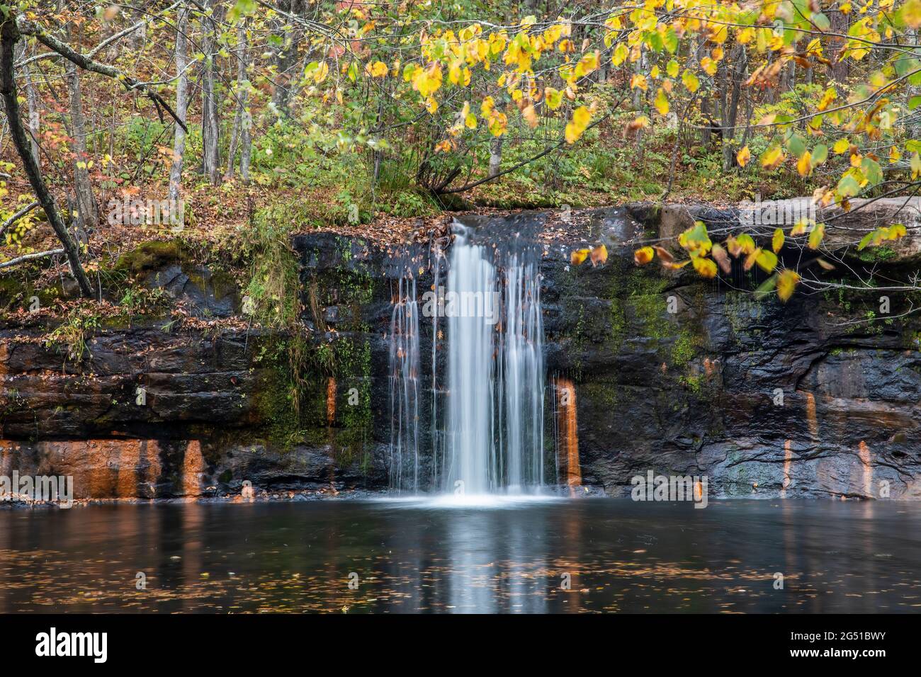 Wolf Creek Falls on the Kettle River in Banning State Park, Sandstone