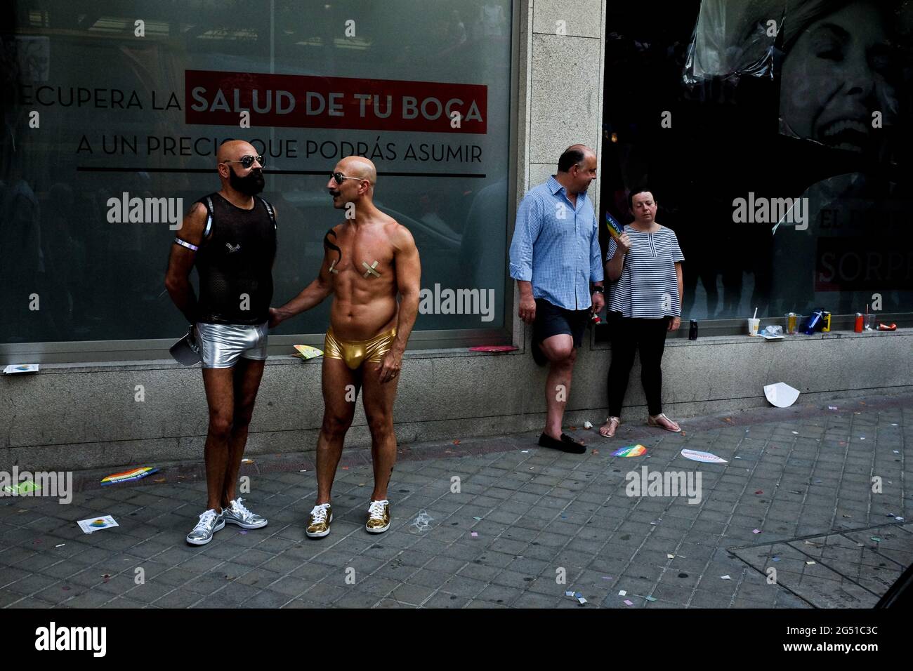 LGBT pride parade in Madrid Stock Photo