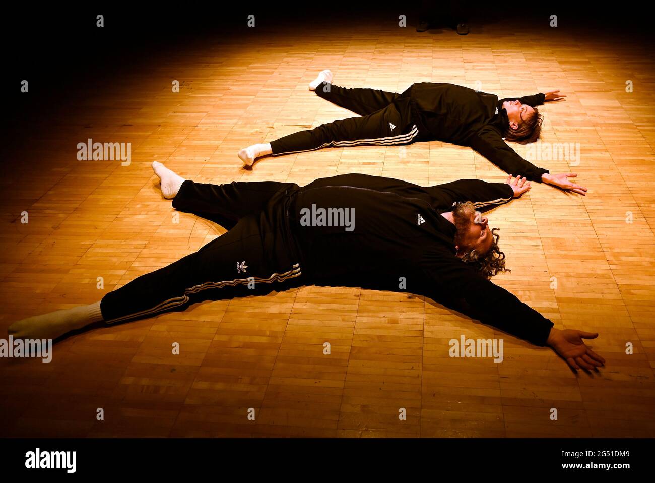 London, UK. 24th June, 2021. Wild Card: Christopher Matthews/formed view my body's an exhibition at Sadlers Wells Theatre London UK. Credit Leo Mason Alamy News Performed by Christopher Matthews & Janine Harrington Credit: Leo Mason sports/Alamy Live News Stock Photo