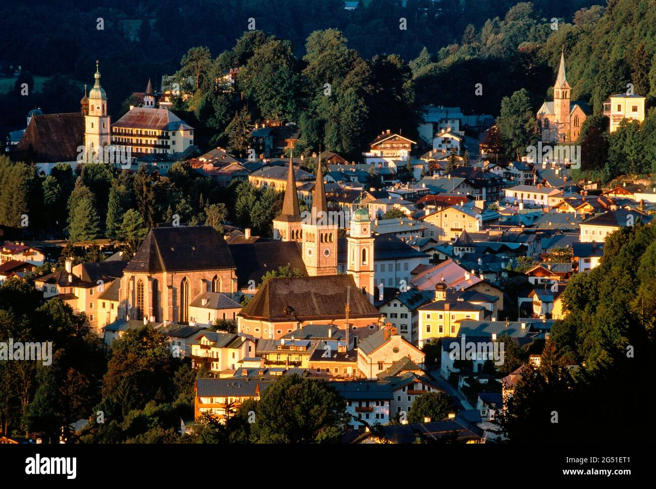 View of old town of Berchtesgaden, Bavaria, Germany Stock Photo