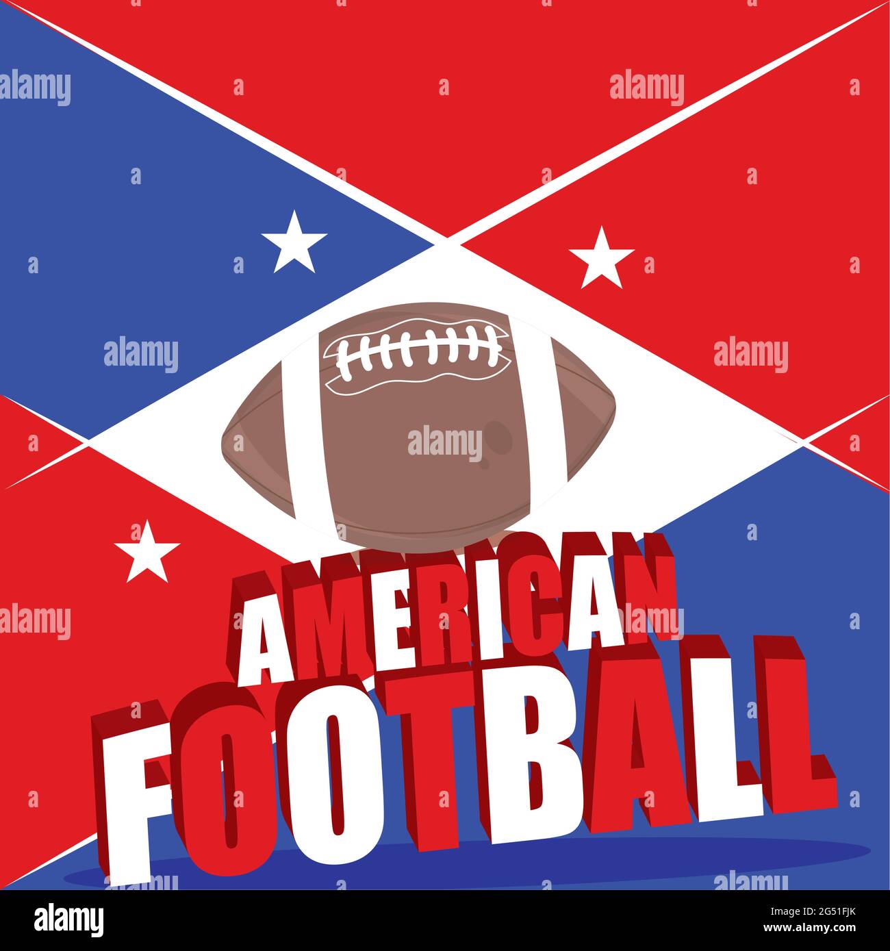 Football ball in an american football poster Stock Vector Image & Art