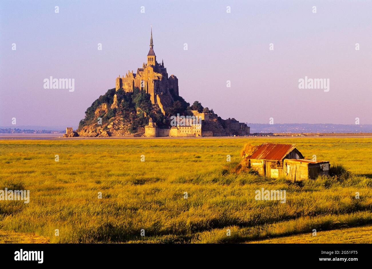 View of Mont Saint Michel, Normandy, France Stock Photo
