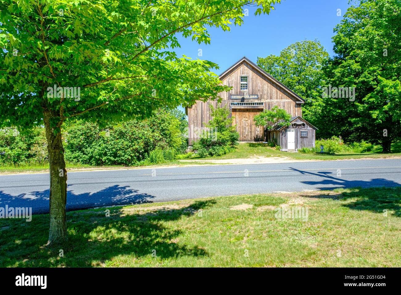 A beautiful old barn at Cothelstone Farm on the town common in