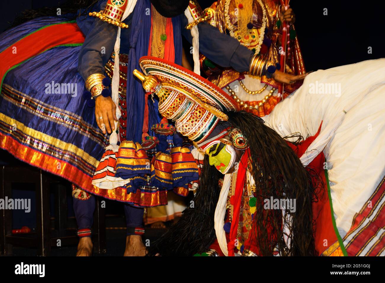 Preparation and performance of the traditional Kathakali dance form in