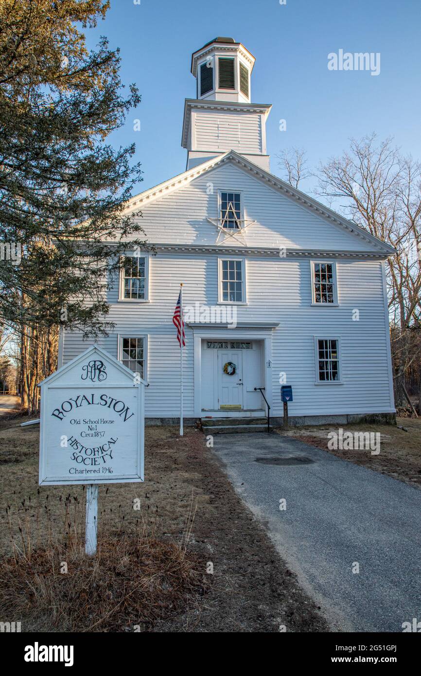 The old schoolhouse 1 turned into the Royalston Historic Society and a