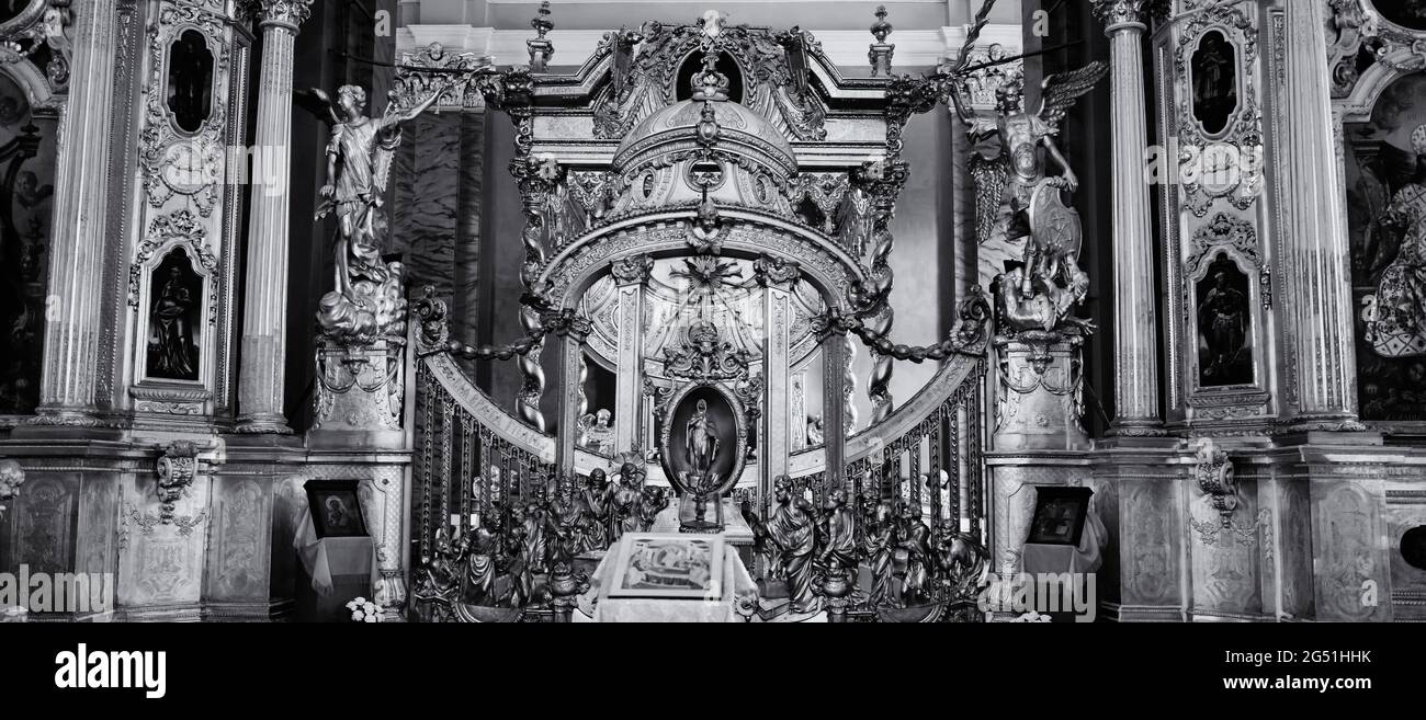 Interior of Peter and Paul Fortress, St. Petersburg, Russia Stock Photo
