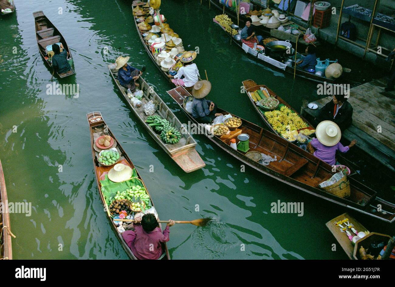 Damnoen Saduak Floating Market, Ratchaburi Province, Thailand Stock Photo