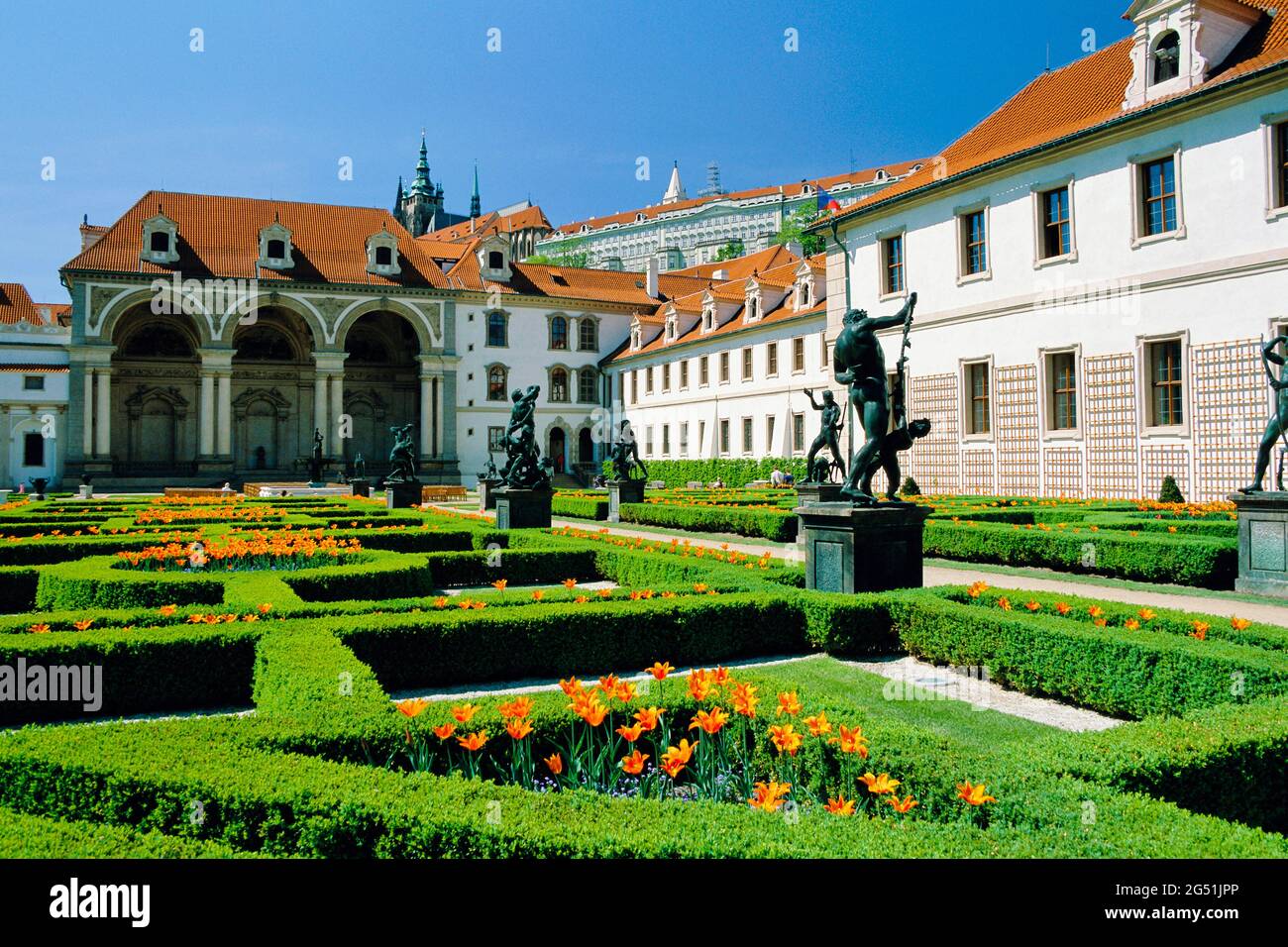 Palace garden, Wallenstein Palace, Prague, Czech Republic Stock Photo
