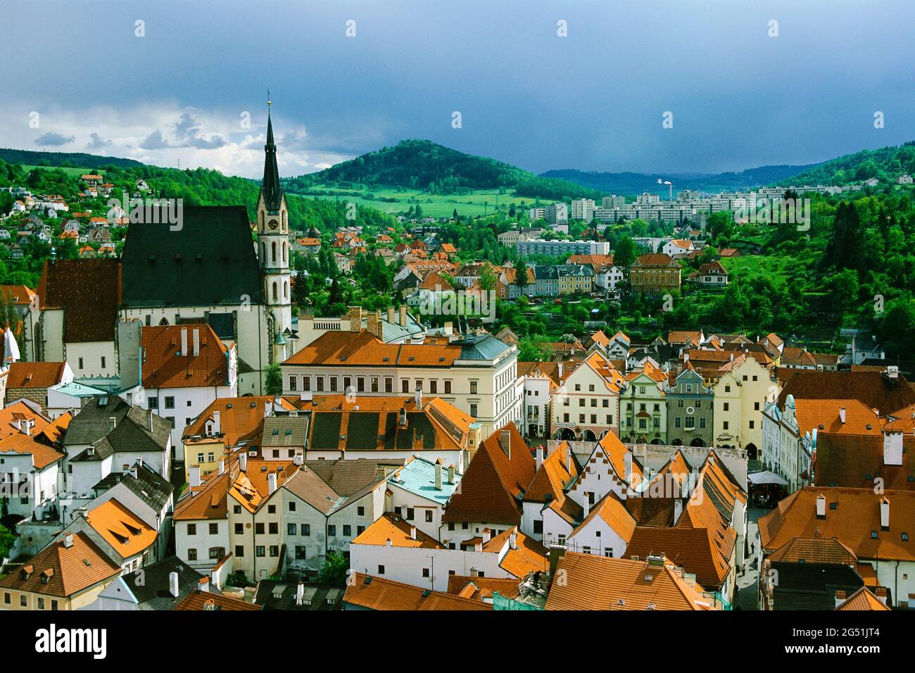 Village of Cesky Krumlov, Czech Republic Stock Photo
