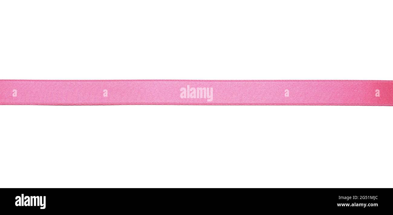 Beautiful pink ribbon on white background Stock Photo - Alamy