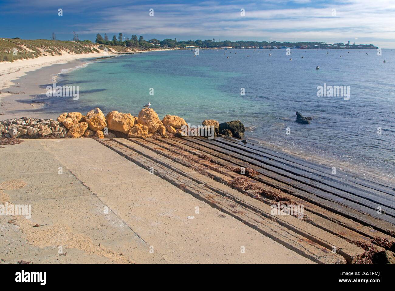 Thomson Bay and Army Jetty, Rottnest Island Stock Photo Alamy