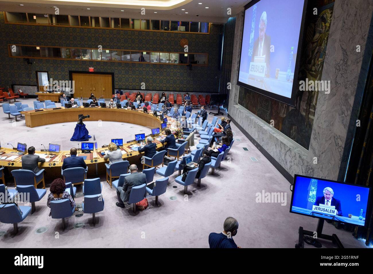 UNITED NATIONS, June 24, 2021 Photo taken at the UN headquarters in New ...