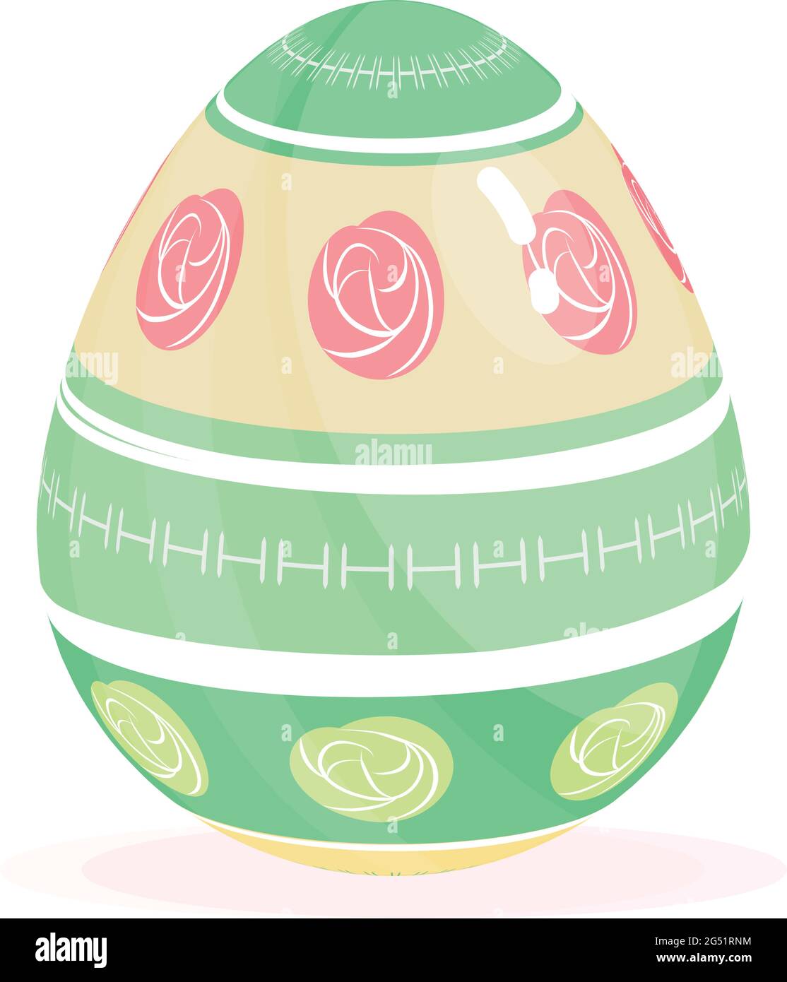 Isolated Colored Easter Egg Spring Season Stock Vector Image Art Alamy