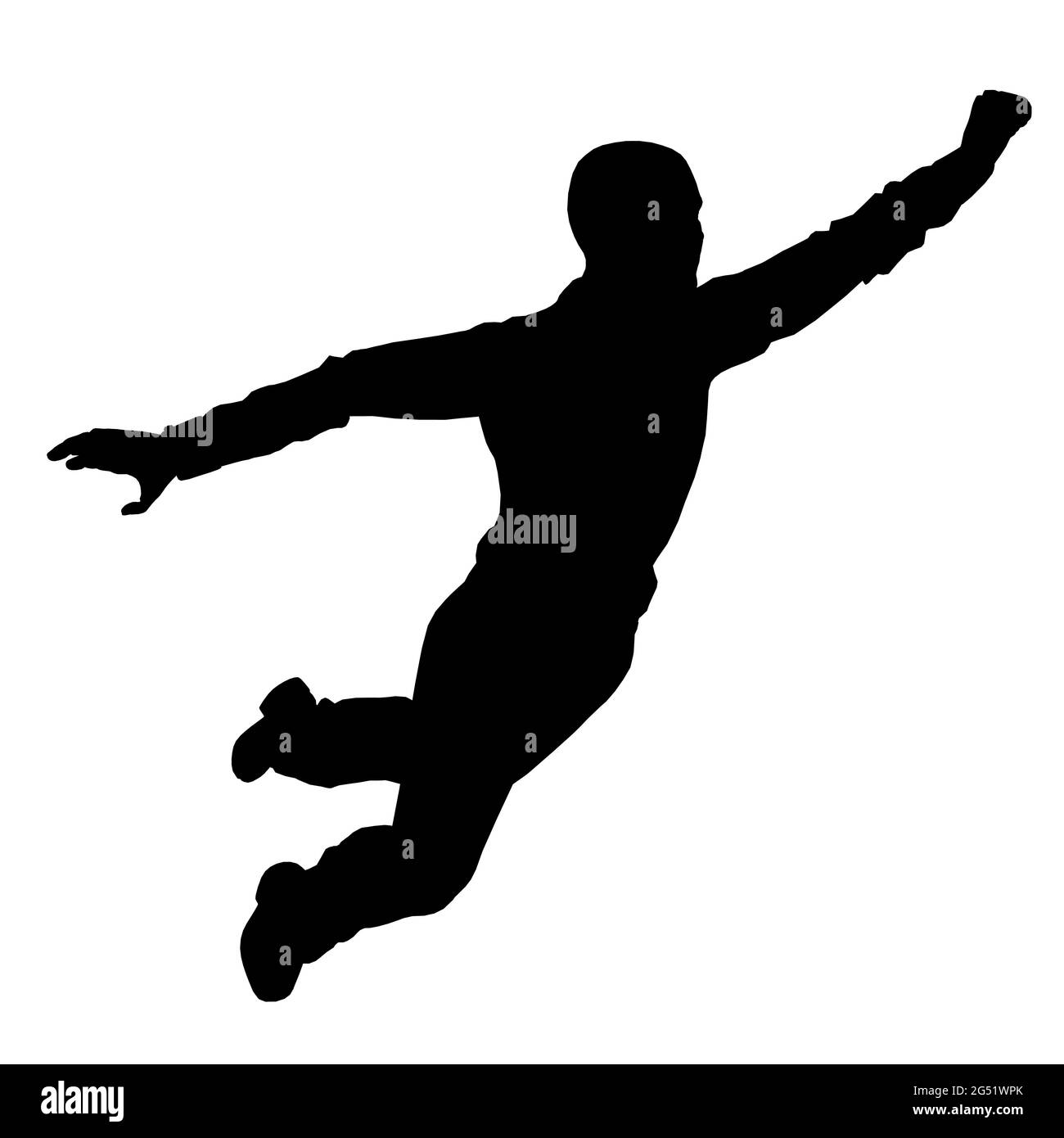 Person Flying Silhouette