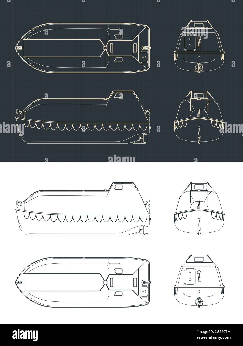 Lifeboat vector vectors hi-res stock photography and images - Alamy