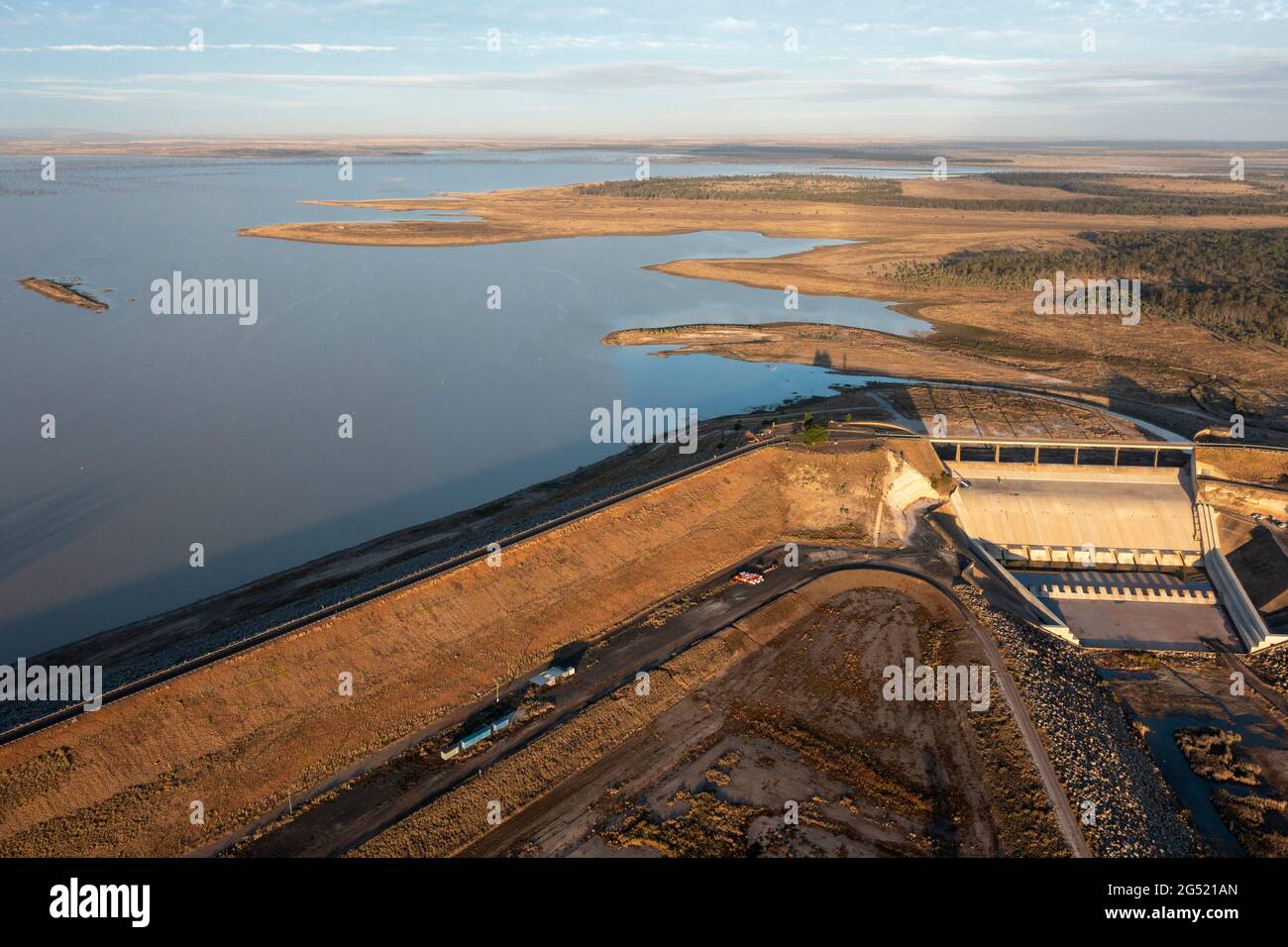 Lake Maraboon And Fairbairn Dam In Central Queensland, Australia Stock 