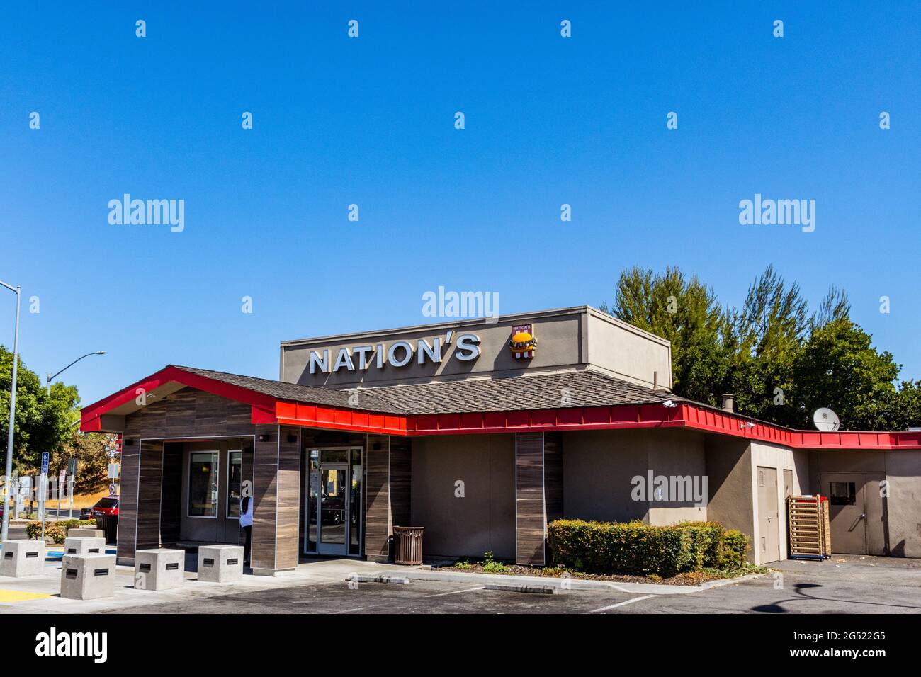 Nations Hamburger restaurant in Tracy California USA Stock Photo Alamy