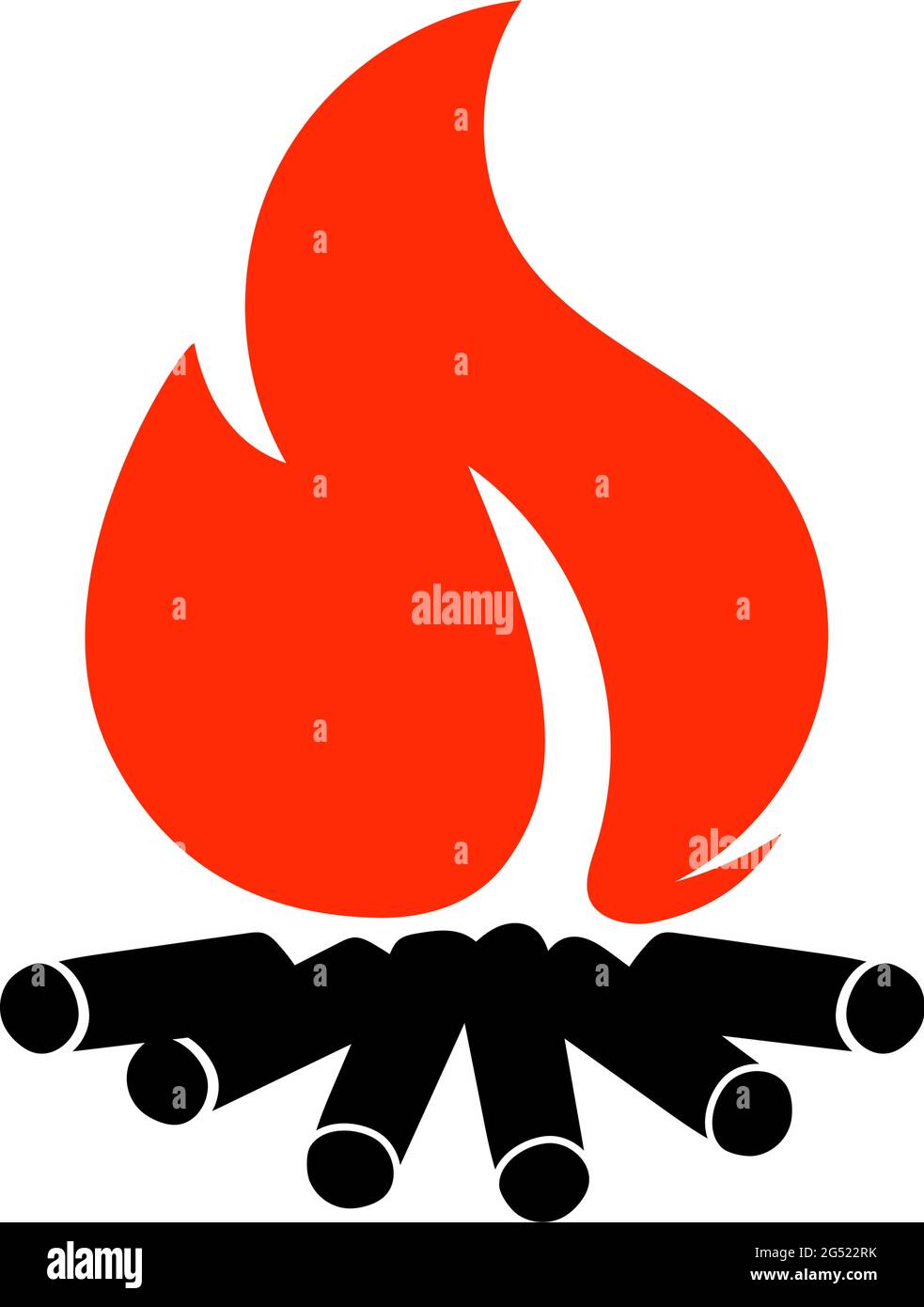 Bonfire icon design template vector isolated Stock Vector Image &amp; Art ...