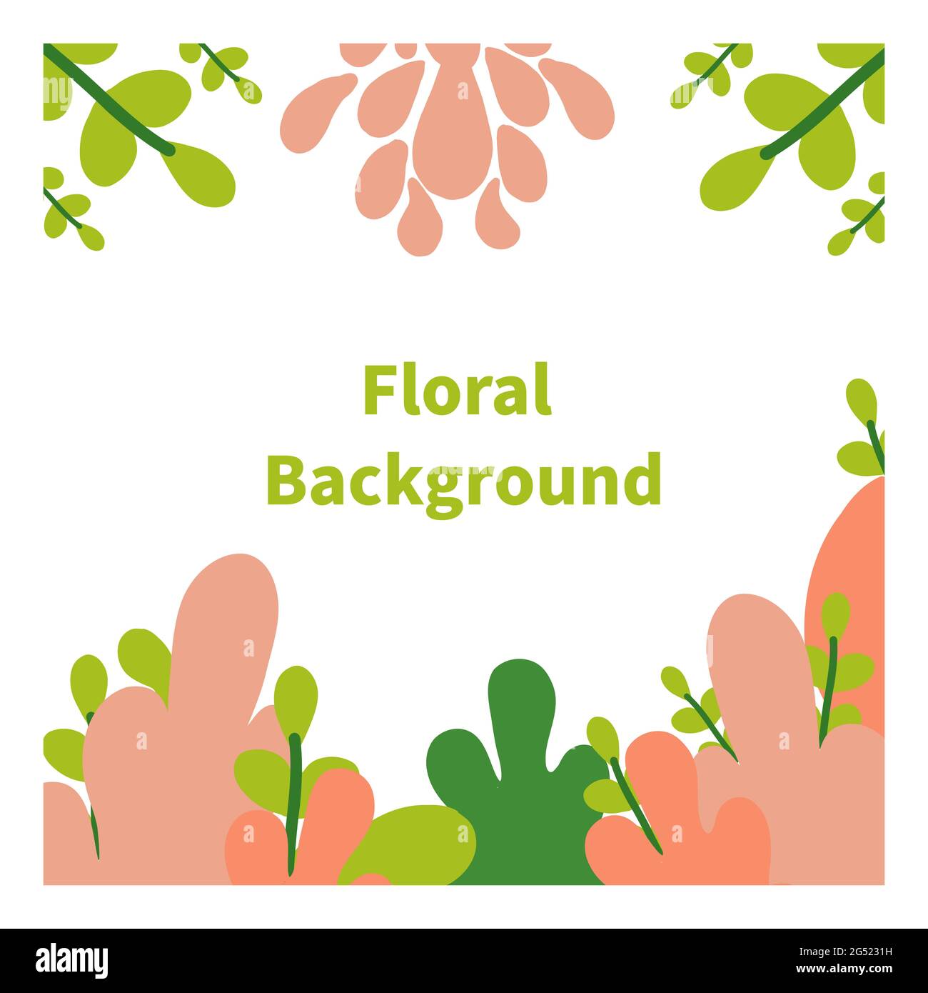 floral background. social media post background. vector illustration