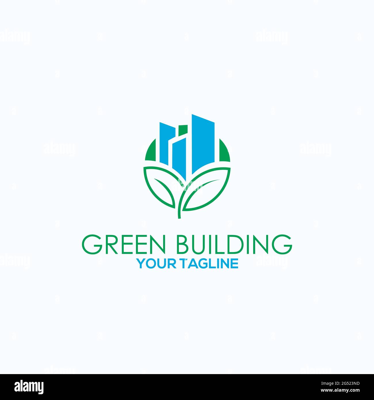 green building logo eco friendly exclusive design inspiration Stock ...