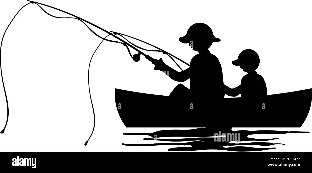 Fishing kayak icon design template vector isolated illustration Stock
