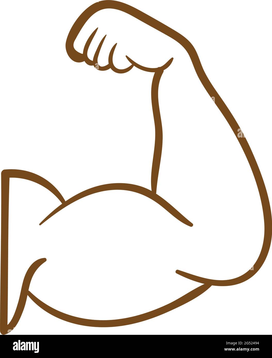 Man flexing arm Stock Vector Images Alamy