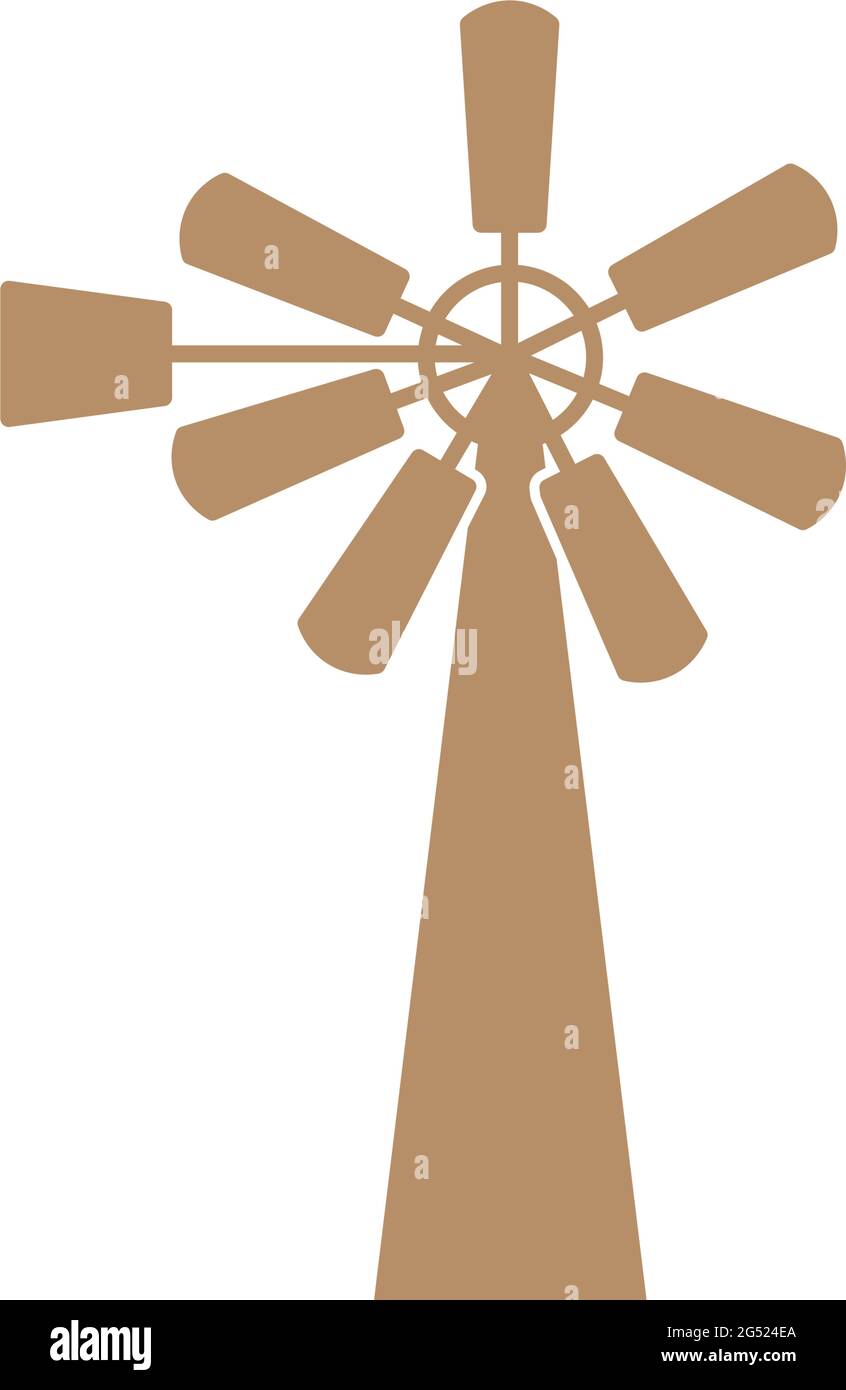 Windmill icon design template vector isolated Stock Vector Image & Art ...