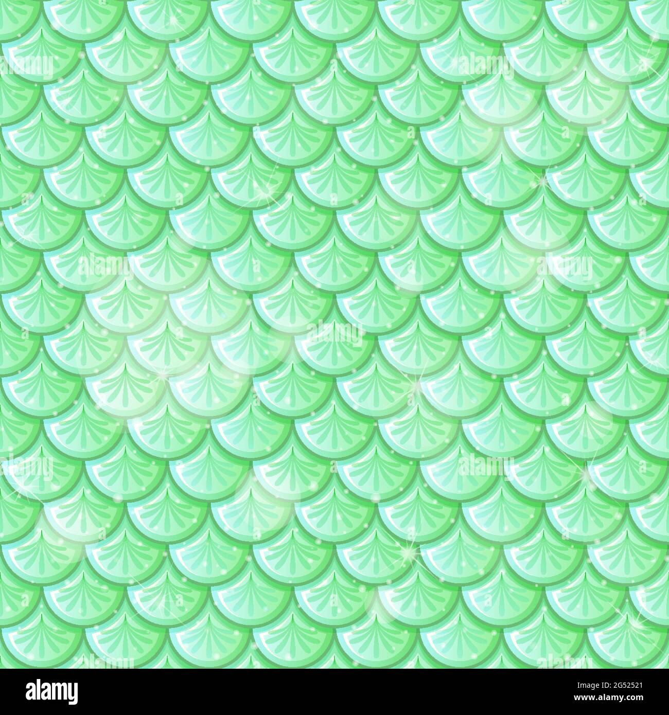 Pastel green fish scales seamless pattern illustration Stock Vector ...