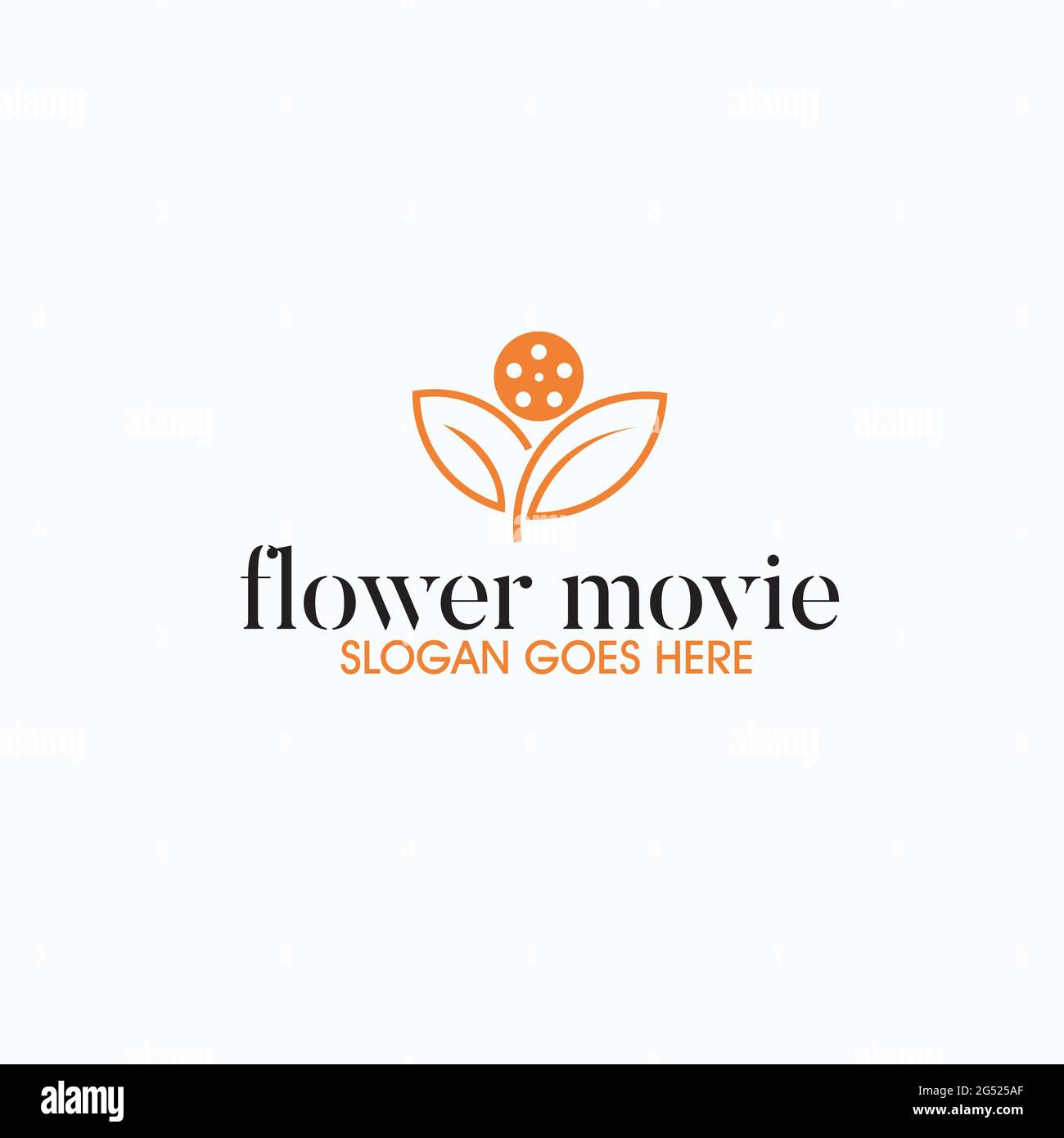 flower movie exclusive logo design inspiration Stock Vector Image & Art