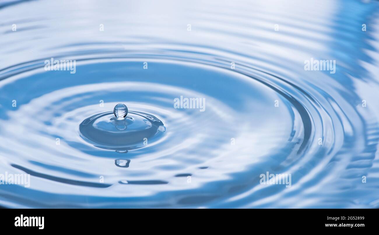 Water drop or water splash. Stock Photo