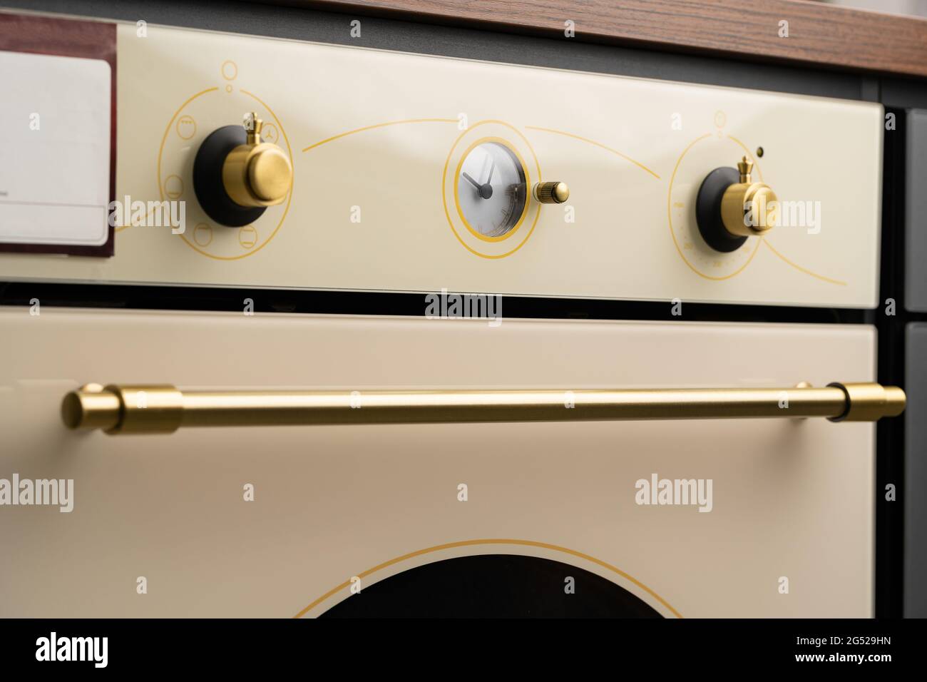 Modern oven mode control button close up Stock Photo Alamy