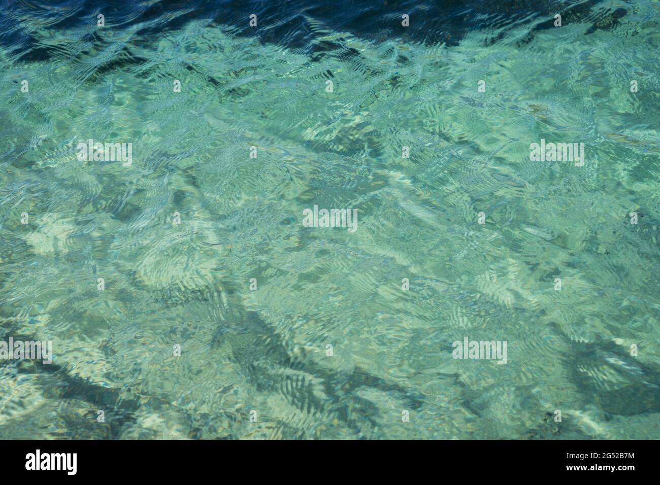 turquoise blue water surface abstract background Stock Photo
