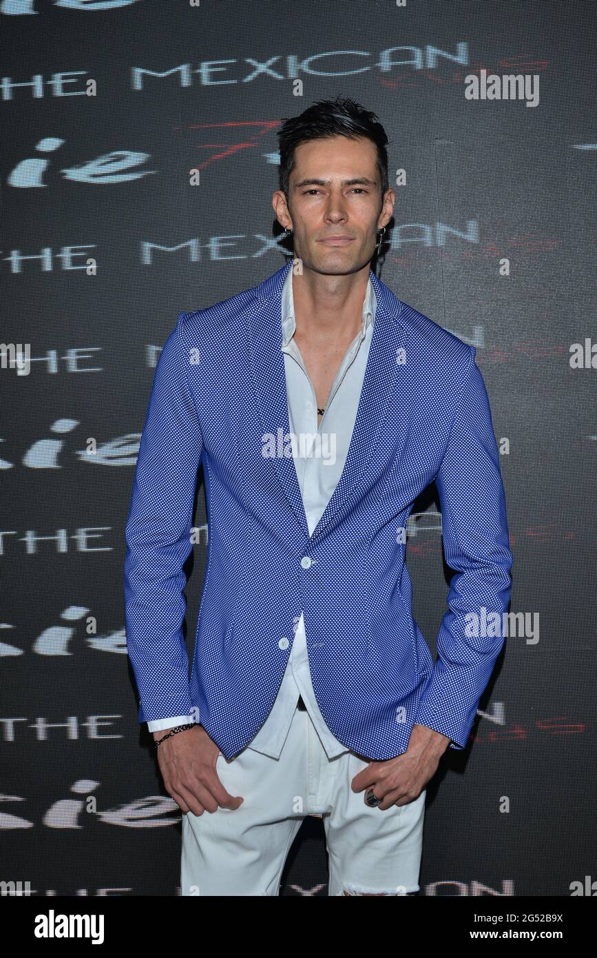 Mexico City, Mexico, June 24, 2021. Actor Alejandro Duran poses for