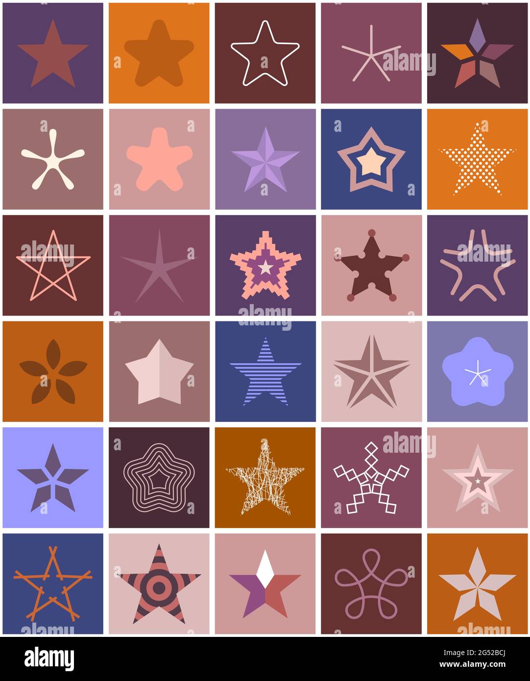 Decorative design elements star Stock Vector Images - Alamy