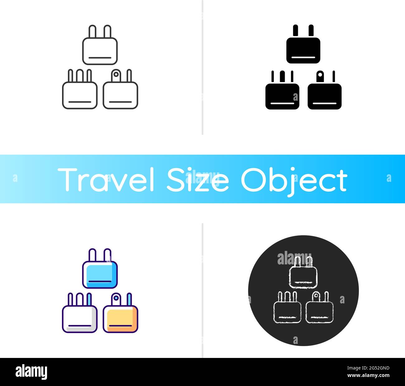 Travel adapter icon Stock Vector