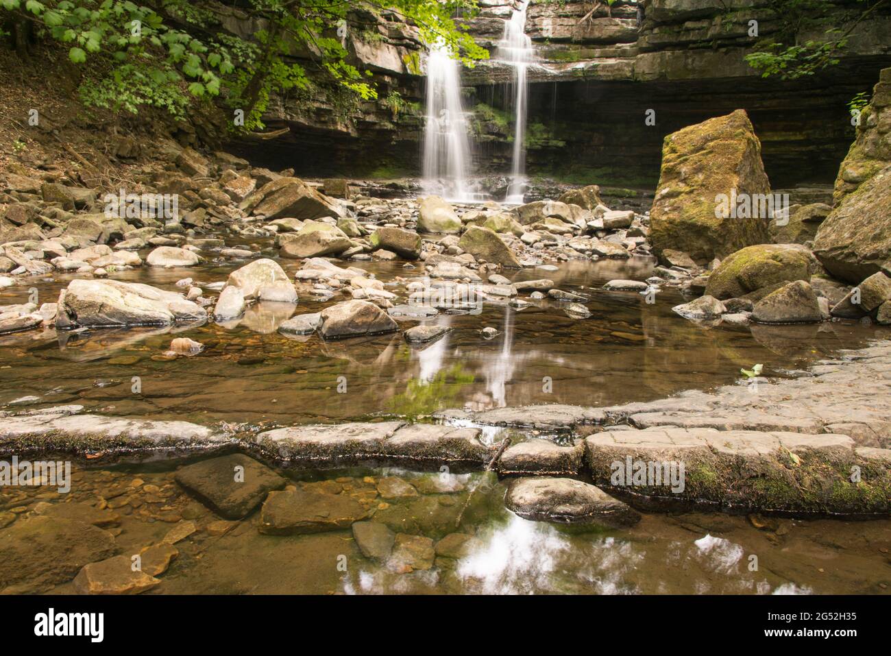 Summerhill Fall on Bowlees Beck Stock Photo