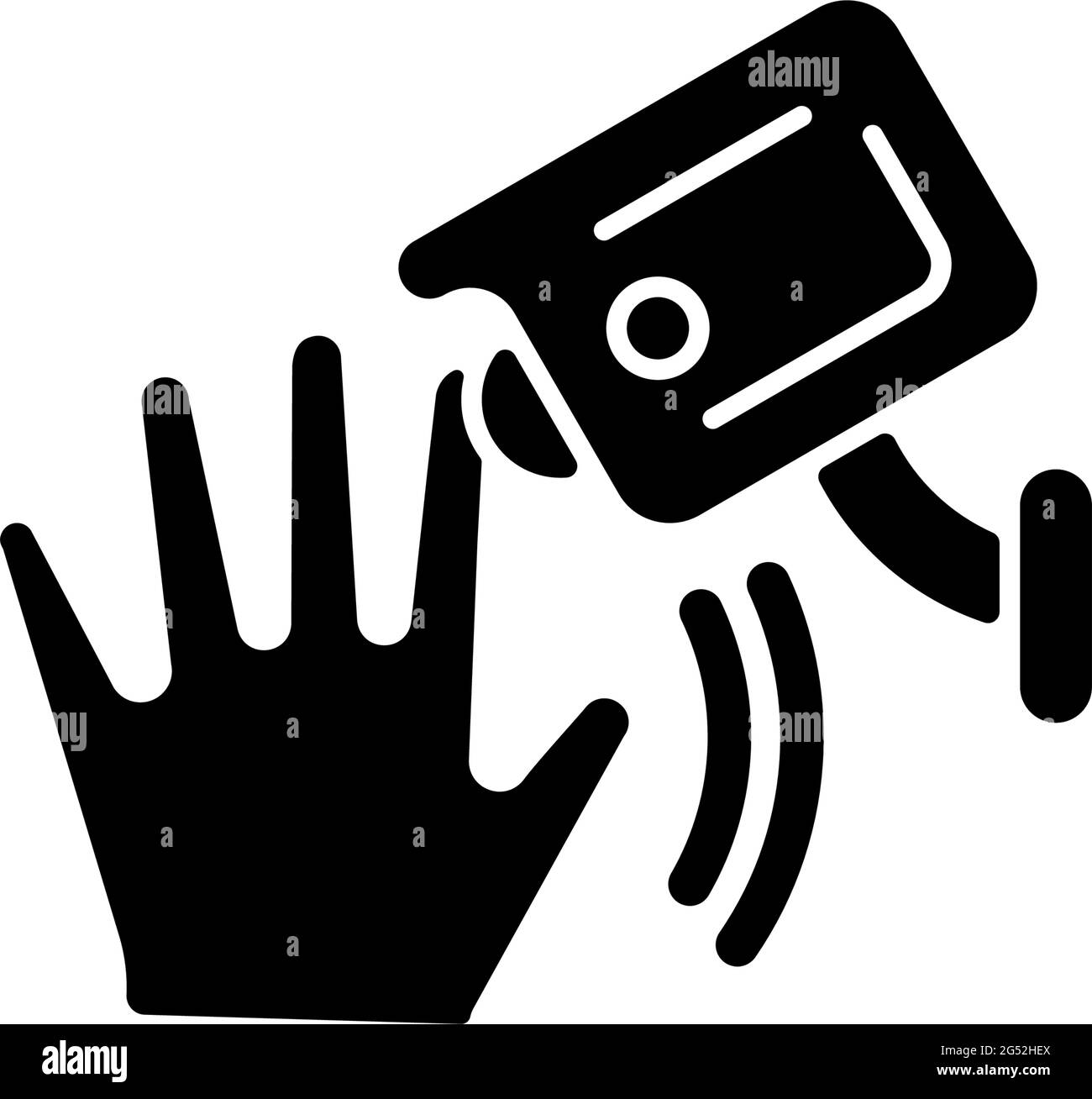 Motion detection camera black glyph icon Stock Vector Image & Art - Alamy