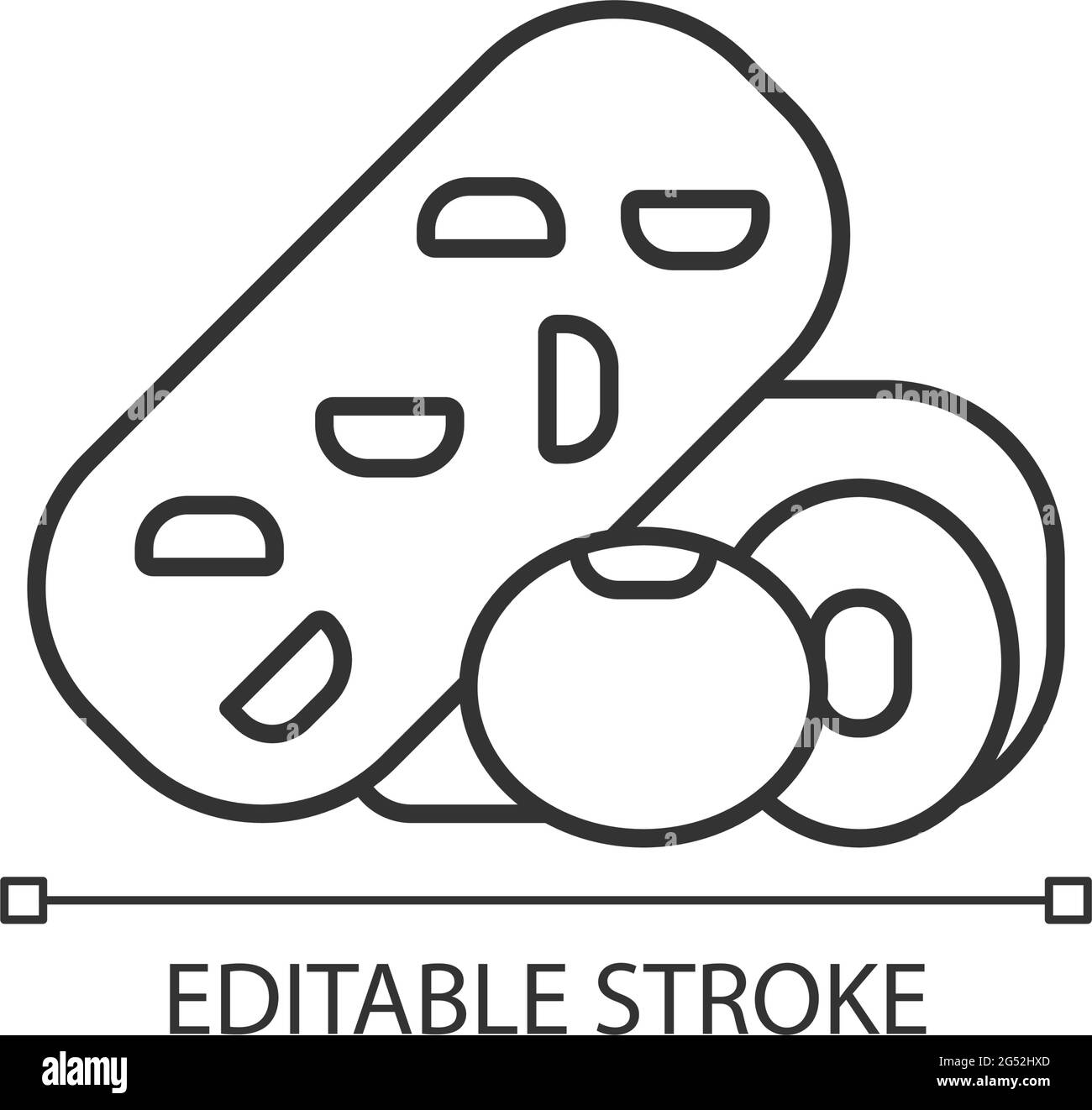 Tempeh linear icon Stock Vector Image & Art Alamy