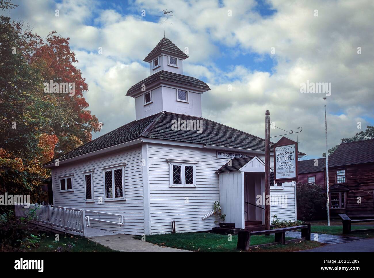 The Post Office, Deerfield, Massachusetts. Stock Photo